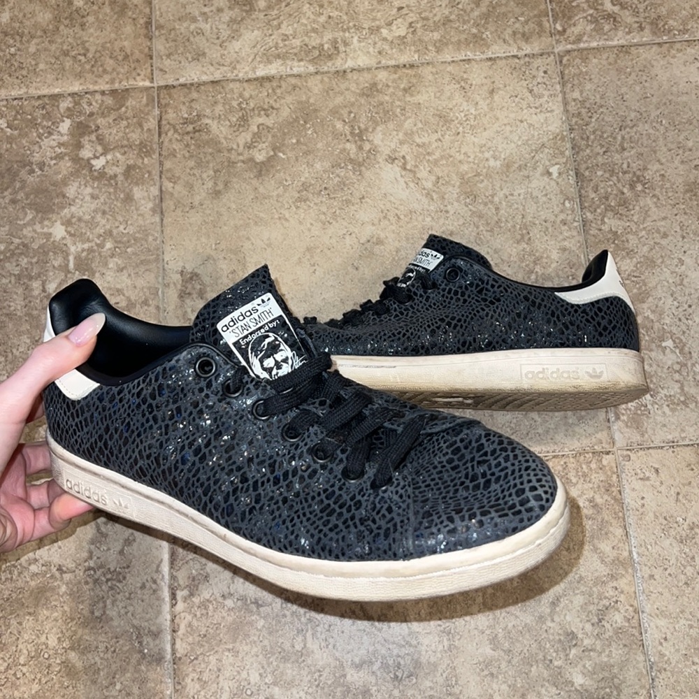 Adidas Stan Smith Black Python Sneaker - image 1